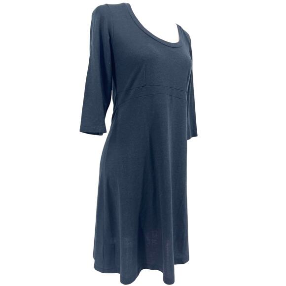 Horny Toad Women's S Rosemarie Black Fit Flare Summer Short Sleeve Short Dress - Picture 6 of 9